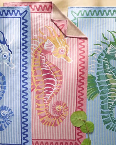 Matouk Schumacher Seahorse Beach Towel