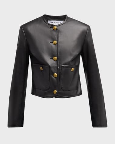 Veronica Beard Andrea Leather Jacket