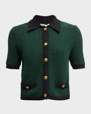 Veronica Beard Marie Short-Sleeve Cardigan