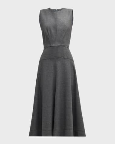 Veronica Beard Karrigan Sleeveless A-Line Midi Dress