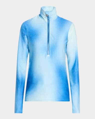 Goldbergh Jean Crystal Denim Printed Ski Pully