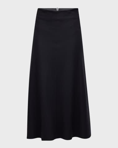 Vanessa Bruno Boushra A-Line Midi Skirt