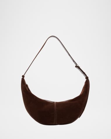 Proenza Schouler Slide Zip Suede Shoulder Bag
