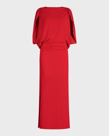 Silvia Tcherassi Harriet Gathered Maxi Dress