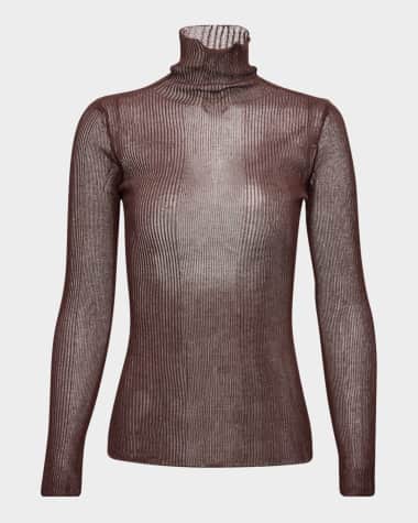 SER.O.YA Piper Ribbed Sheer Sweater