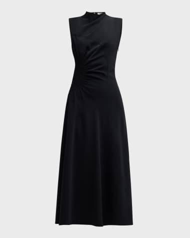 A.L.C. Kaia Gathered Sleeveless Midi Dress