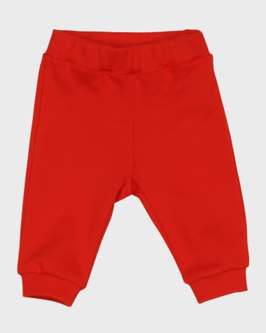 Fendi Kid's Sweatpants W/ Monogram Square, Size 6M-24M