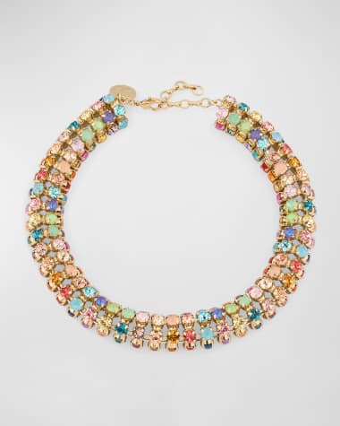 Rebekah Price Mamma Mia Multicolor Crystal Necklace
