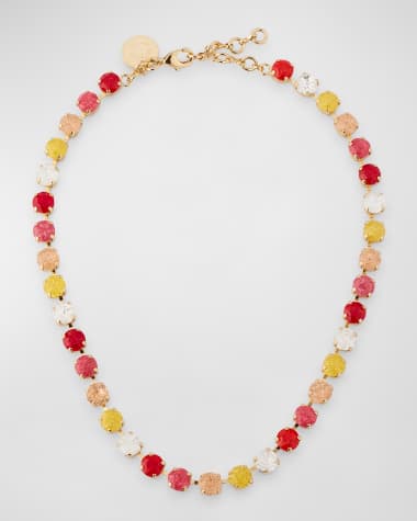 Rebekah Price Miki Crystal Goldtone Necklace