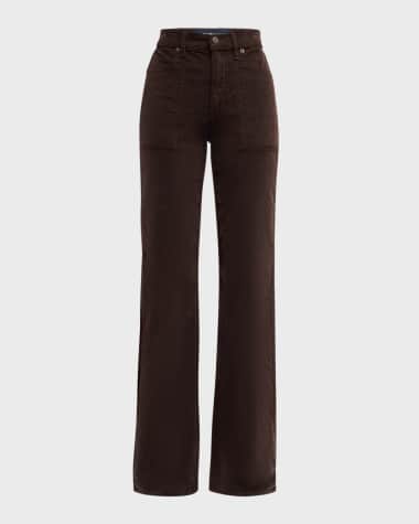 Veronica Beard Crosbie Wide-Leg Corduroy Jeans