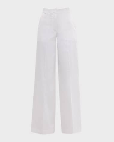 Theory High-Rise Good Linen Trousers