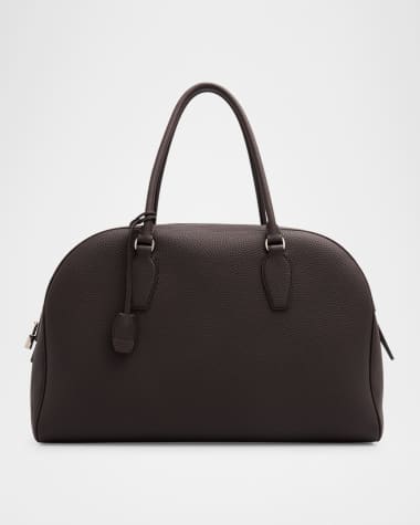 THE ROW India 15.75 Top-Handle Bag in Matte Grained Calfskin