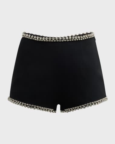 Cinq a Sept Juneve Rhinestone-Embellished Shorts
