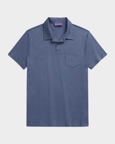 Ralph Lauren Purple Label Men's Interlock Cotton Knit Short-Sleeve Polo Shirt