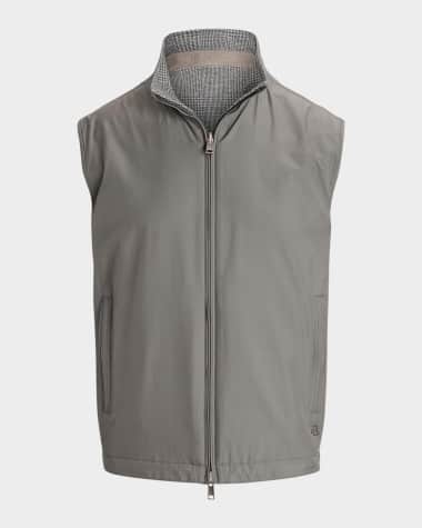 Ralph Lauren Purple Label Men's Glen Reversible Plaid Hybrid Vest
