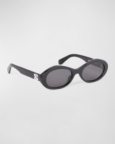 Off-White Men's Edison Acetate Oval Sunglasses