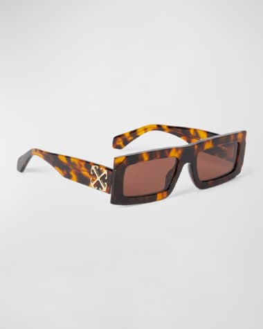 Off-White Men's Laurel Acetate Rectangle Sunglasses