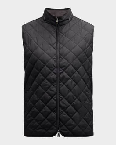 Peter Millar Men's Essex Quilted Full-Zip Vest