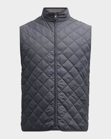 Peter Millar Men's Essex Quilted Full-Zip Vest