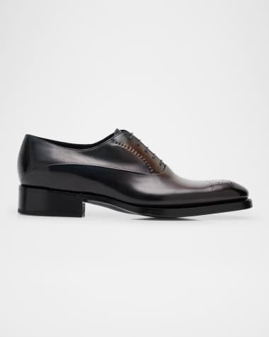 Santoni Men's Genji Brogue Leather Oxfords