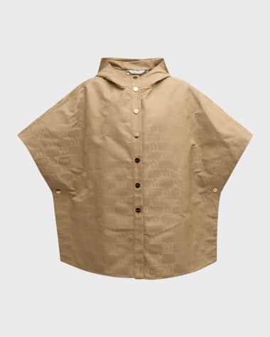 Max Mara Monogram Hooded Cape