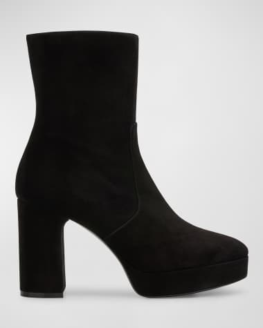 Stuart Weitzman Dayna Suede Platform Booties