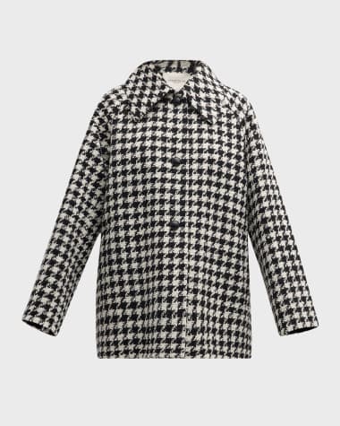 Lafayette 148 New York Oversized Houndstooth Car Coat