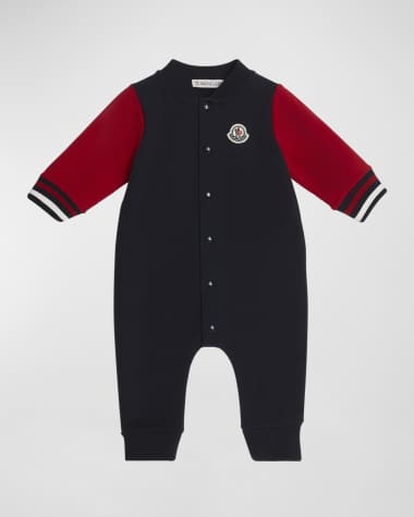 Moncler Boy's Embroidered Bell Coverall, Size Newborn-24M