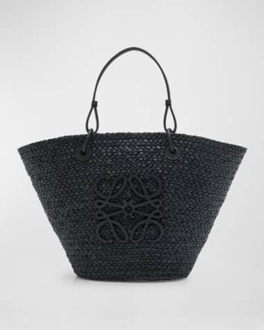 Loewe Medium Anagram Raffia Basket Tote Bag