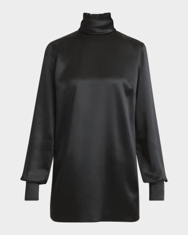 Dolce&Gabbana High-Neck Silk Top