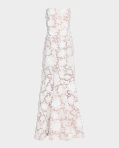 HELSI Jessica Strapless Embroidered Mermaid Gown