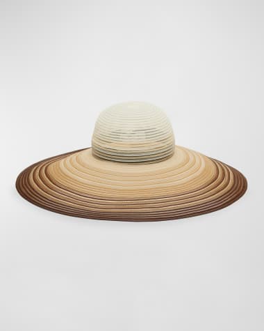 Eugenia Kim Sunny Ombre Sheer Large Brim Hat