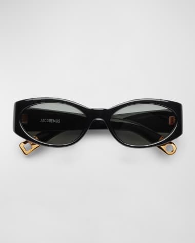 Jacquemus Les Lunettes Acetate Oval Sunglasses