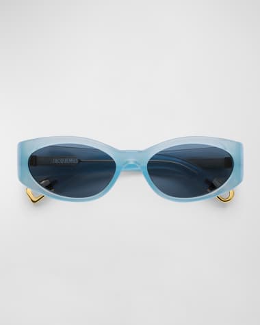 Jacquemus Les Lunettes Acetate Oval Sunglasses