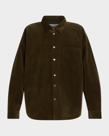 FRAME Men's Relaxed Corduroy Overshirt