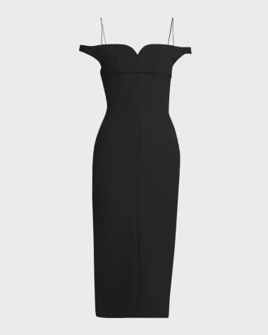 Philosophy di Lorenzo Serafini Off-The-Shoulder Midi Dress