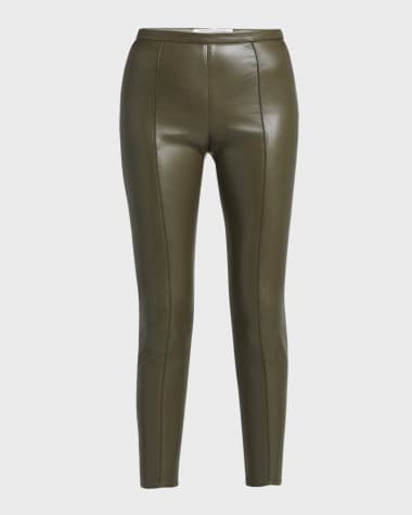 Philosophy di Lorenzo Serafini Faux Leather Skinny-Leg Ankle Trousers