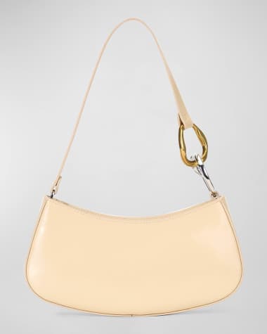 STAUD Ollie Zip Leather Shoulder Bag