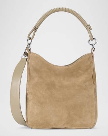 STAUD Mel Suede Shoulder Bag
