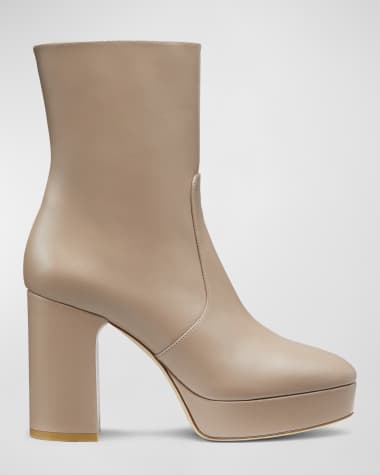 Stuart Weitzman Dayna Leather Platform Booties