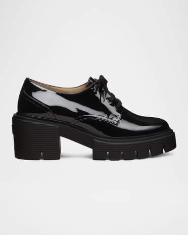 Stuart Weitzman Soho Patent Leather Derby Shoes