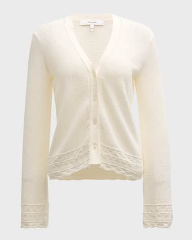 FRAME Pointelle Cardigan