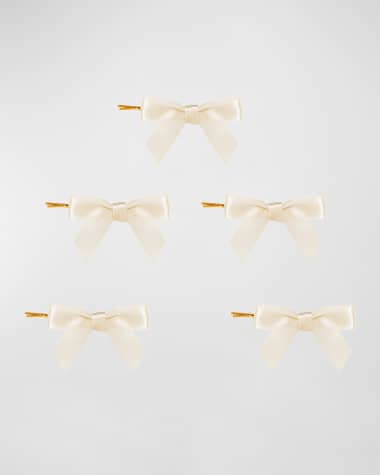 Jennifer Behr Emma Bow Bobby Pins, Set of 5