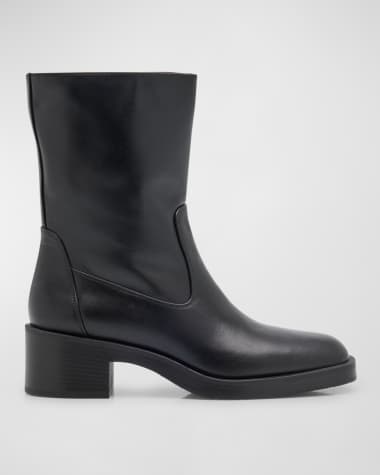Stuart Weitzman Kaia Calfskin Ankle Boots