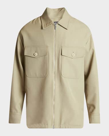 Jacquemus Men's 2-Pocket Workwear Shirt