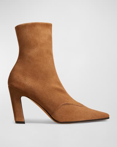 Khaite Nevada Suede Ankle Booties