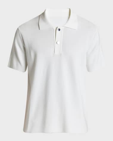 Jacquemus Men's Polo Shirt with Knit Logo