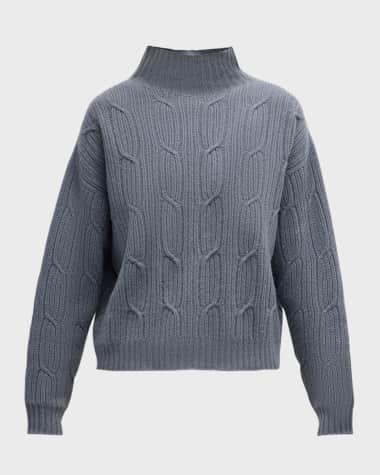 Peserico Cable-Knit Turtleneck Sweater