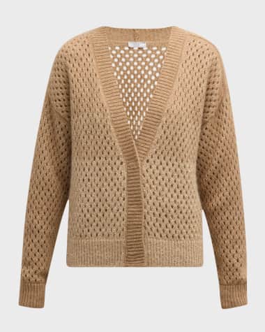 Peserico Open-Stitch Sequin Cardigan