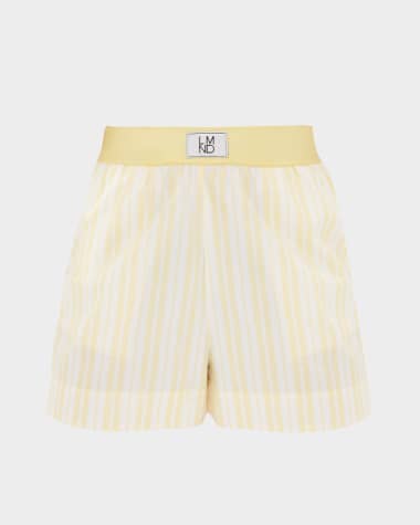LMND The Chiara Classic Cotton Stripe Boxer Shorts